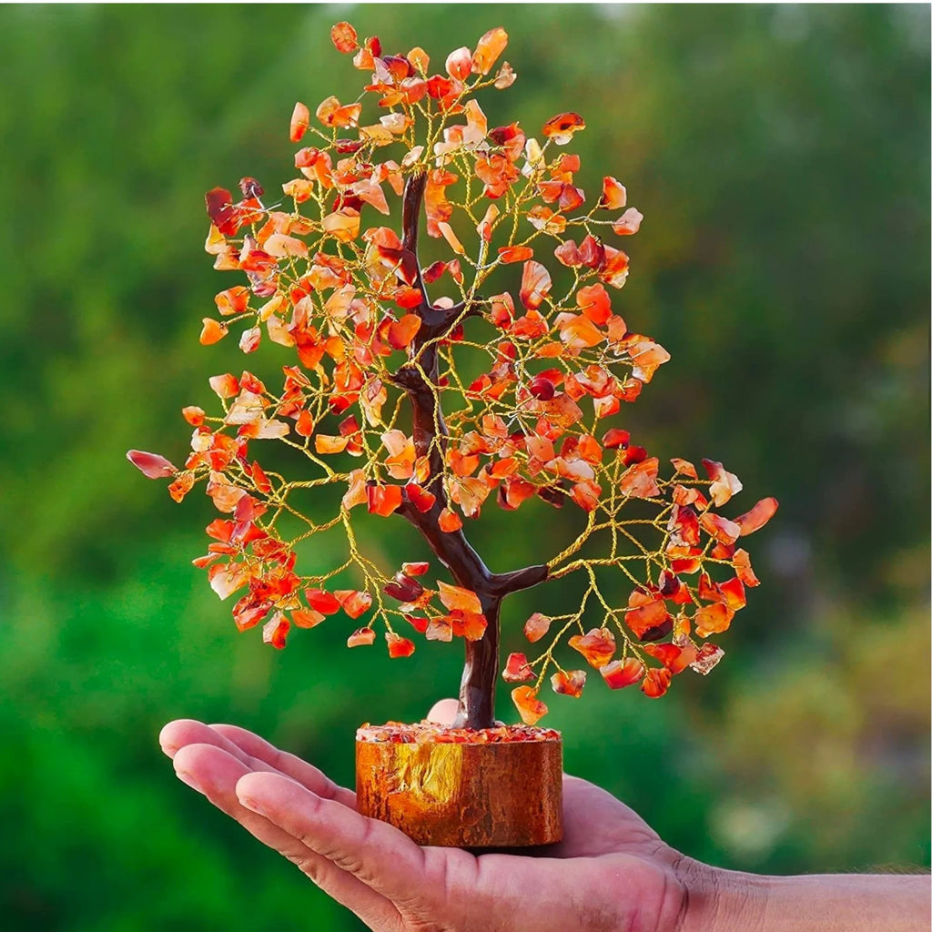 Handmade Gemstone Tree Decorative
