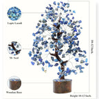 Handmade Gemstone Tree Decorative-Blue