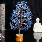 Handmade Gemstone Tree Decorative-Blue