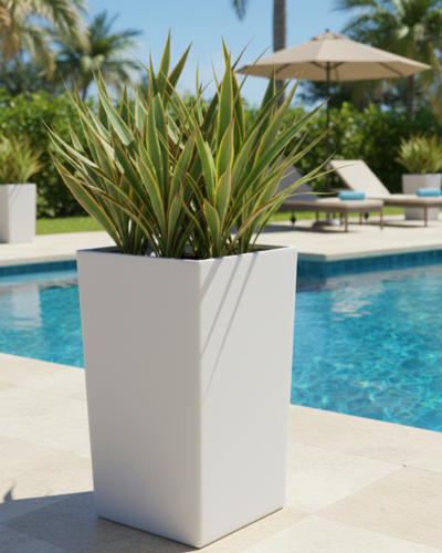 Tapered Square Design Planter PL-19 | 40x40x81 CM Main image