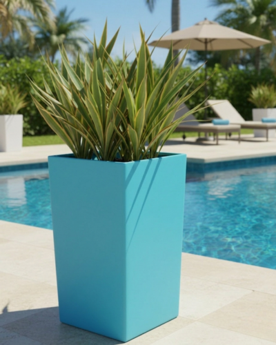 Tapered Square Design Planter PL-19 | 40x40x81 CM