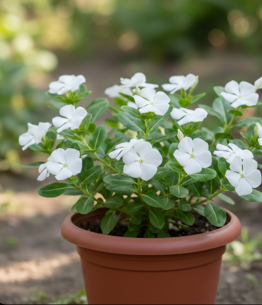Vinca (Sadabahar) - White Secondary image