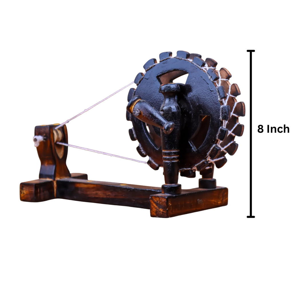 Wood Antique Gandhi Charkha Showpiece