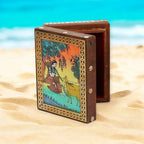 Wooden Jewellery Box With Gemstone Painting 3x4