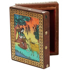 Wooden Jewellery Box With Gemstone Painting 3x4