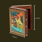 Wooden Jewellery Box With Gemstone Painting 3x4
