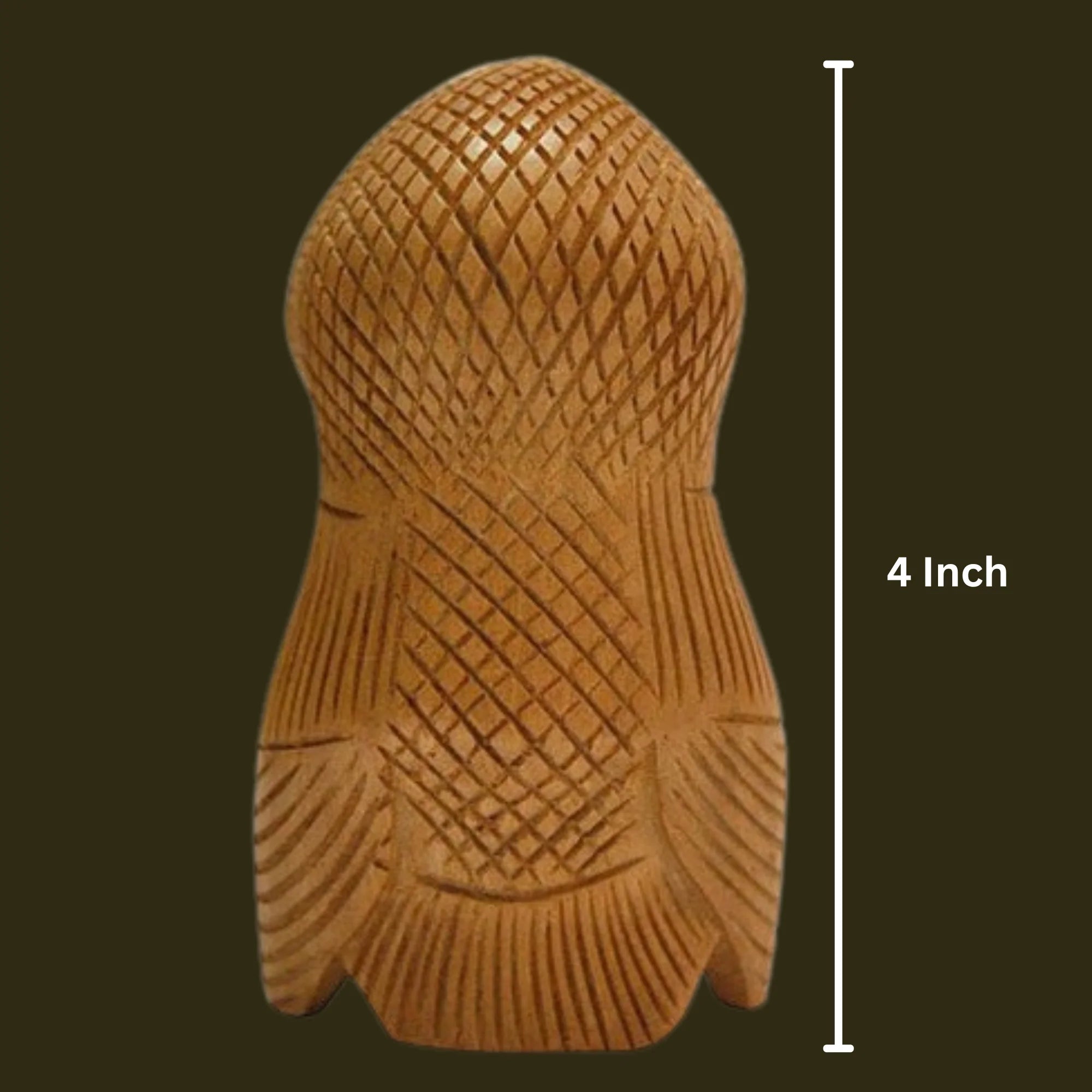 Wooden Owl Set Carving Antique Showpiece Set Of 5 Pcs