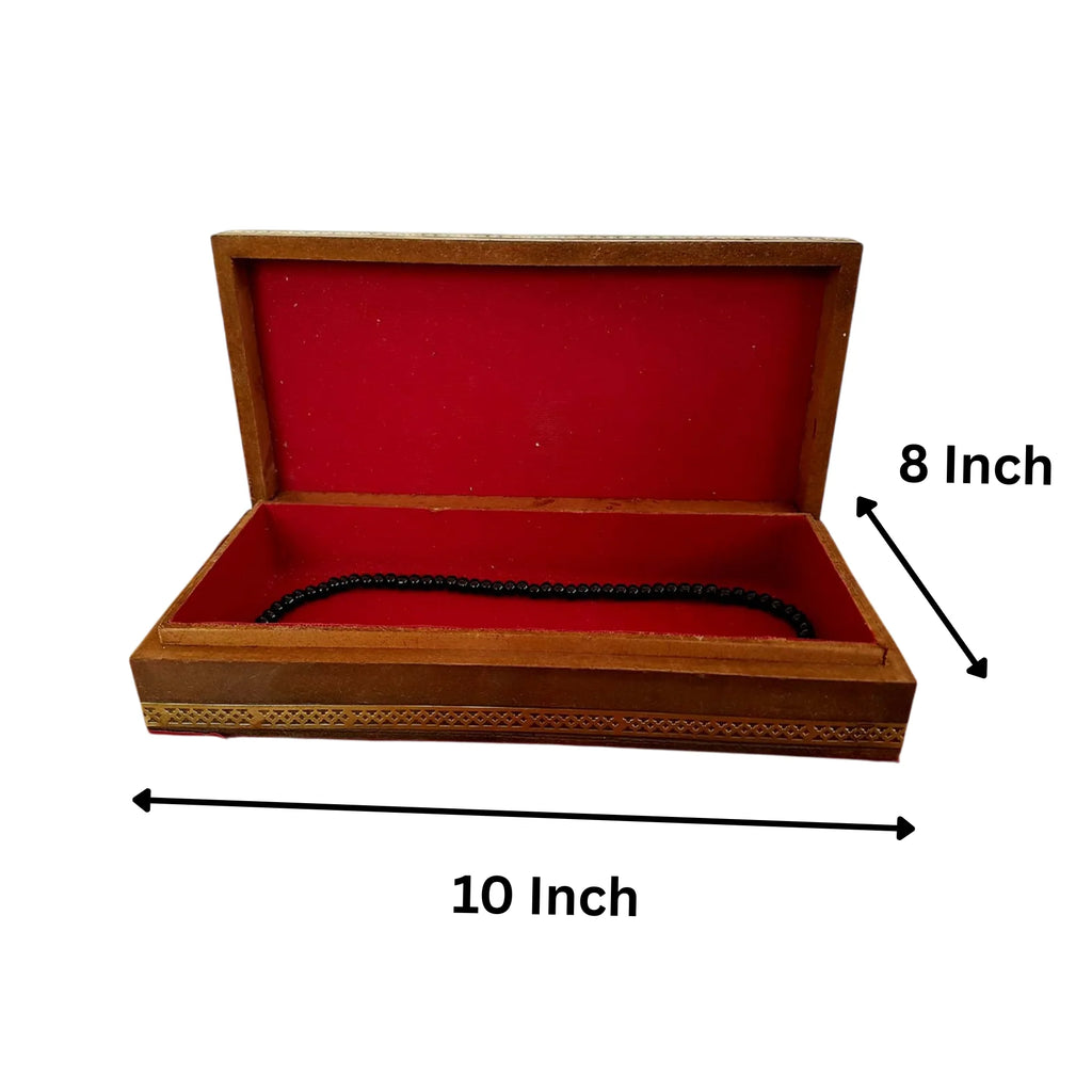 Wooden Painted Jewellery Box 10x8 Inch