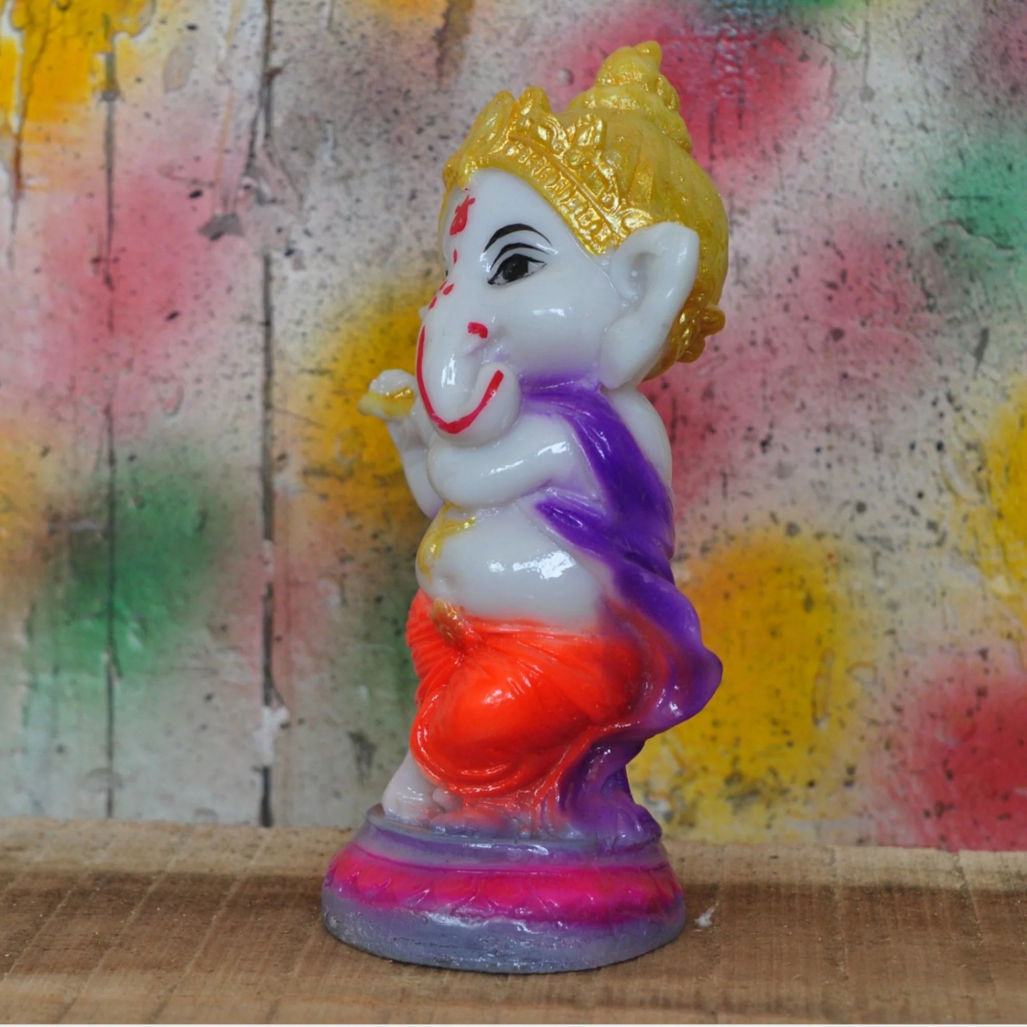 Musical Ganesha Polyresin Showpiece Secondary image