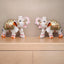 White Marble Elephant Statue Home Decor pair