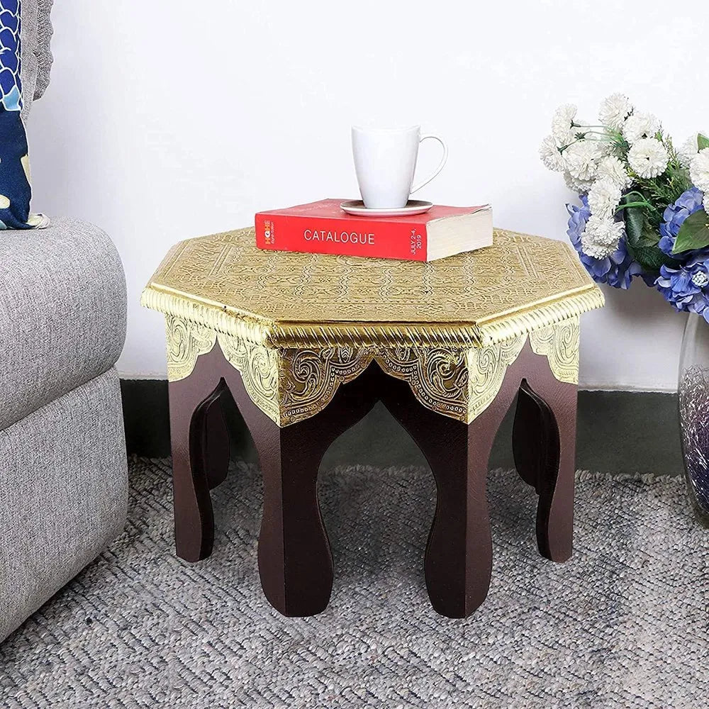 Wooden Handmade Bajoth Chowki Main image