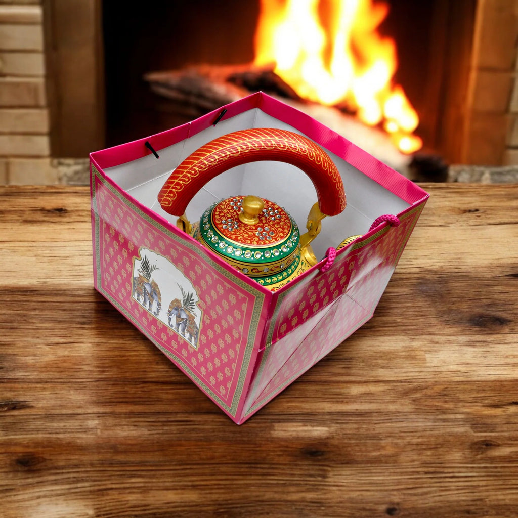 Decorative Aluminum Painted Tea Kettle