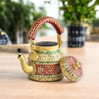 Decorative Aluminum Painted Tea Kettle
