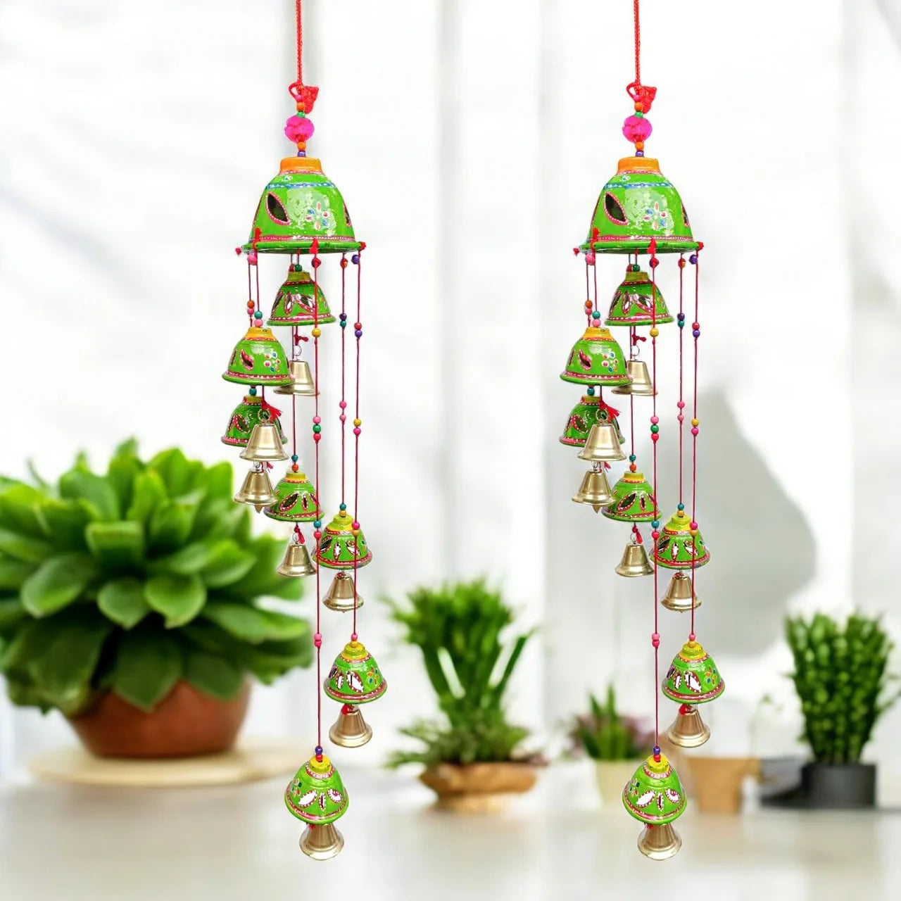 Wind Chime Beautiful Jhoomar Showpiece set of 2 pc Main image