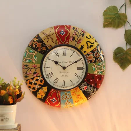 Wooden Wall Clock Multicolored - 12 inch Main image